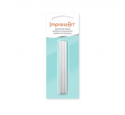 Impress Art Aluminum 9/64" x 3" 18G Large 8-10 Wrap Ring Metal Stamping Blank - 11 Pack - SGIAD124J149