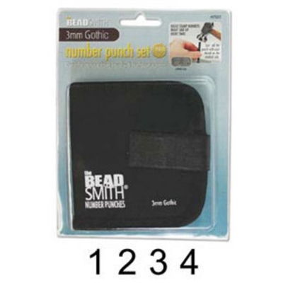 Beadsmith 3mm Metal Number Stamp Set - SGLPS023
