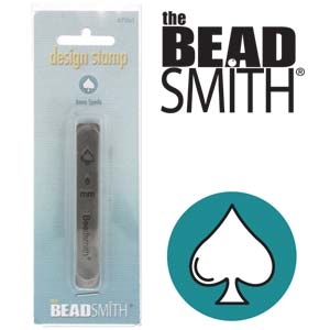 Beadsmith Spade Card Metal Design Stamp - SGLPSD63