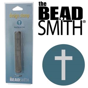 Beadsmith Thin Cross Metal Design Stamp - SGLPSD75