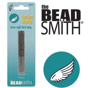 Beadsmith Right Wing Metal Design Stamp - SGLPSD89