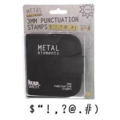 Beadsmith 3mm Punctuation Metal Stamp Set - SGLPSPU3O