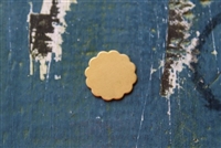 Brass 16.4mm 12 Petal Flower Metal Stamping Blank - 5 Pack - SGMSB-2019