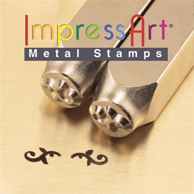 Impress Art Flourish Ends K (2 Pack) Metal Design Stamps - SGSC1511-K-6MM