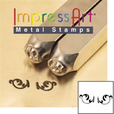 Impress Art Flourish Ends L (2 Pack) Metal Design Stamps - SGSC1511-L-6MM
