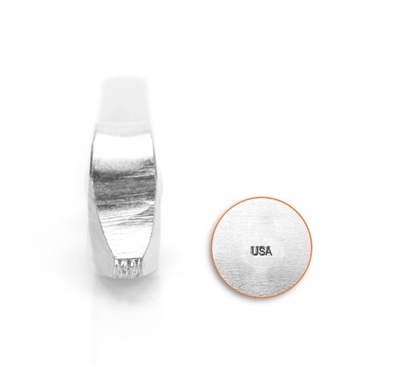 Impress Art 1.5mm USA Word Inside Ring Metal Design Stamp - SGSC1516B-B-1.5MM