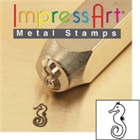 Impress Art Sea Horse Metal Design Stamp - SGSC1519-H-6MM