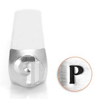 Impress Art Greek Alphabet Rho Metal Design Stamp - SGSC1522-Q-6MM