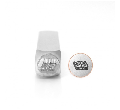 Impress Art Open Book or Bible Metal Design Stamp - SGSC1523-H-6MM