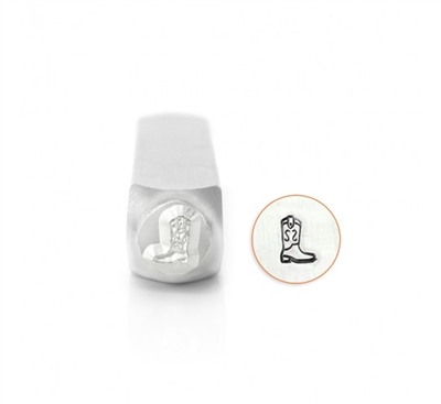 Impress Art Cowboy Boot Metal Design Stamp - SGSC1524-K-6MM