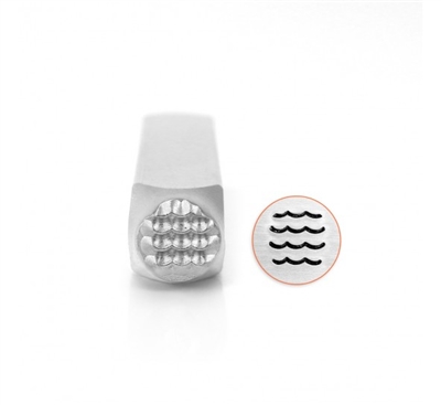 Impress Art Waves Texture Metal Design Stamp - SGSC1528-E-6MM