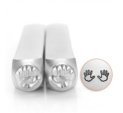 Impress Art Handprint Outline (2 Pack) Metal Design Stamps - SGSC155-O-6MM