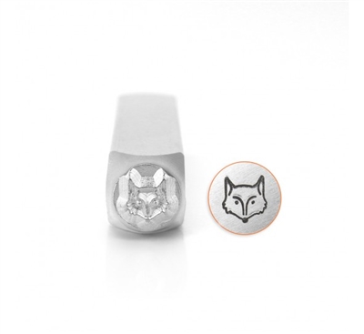 Impress Art Fox Head Metal Design Stamps - SGSC156-BD-6MM