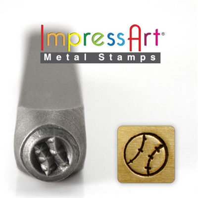 Impress Art Baseball Metal Design Stamp - SGSC157-A-6MM