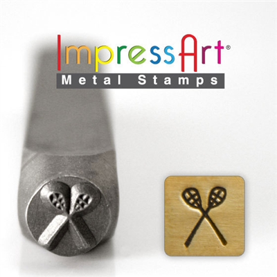 Impress Art Lacrosse Metal Design Stamp - SGSC157-F-6MM