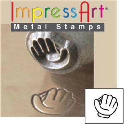 Impress Art Baseball Glove Metal Design Stamp - SGSC157-H-6MM