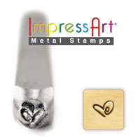 Impress Art Boogie Heart Metal Design Stamp - SGSC158-I-3MM