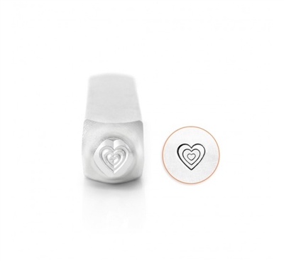 Impress Art Multi Heart Metal Design Stamp - SGSC158-W-6MM