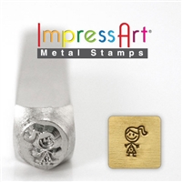 Impress Art Jenny Metal Design Stamp - SGSC159-Q-6MM
