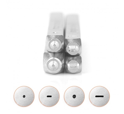 Impress Art Dots and Horizontal Dashes 4 Pack Metal Design Stamp Set - SGSC15K-AC-4PC
