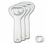 Impress Art Aluminum DIY Bottle Opener Keychain Project Kit Metal Stamping Blank - 3 Pack - SGSCK003