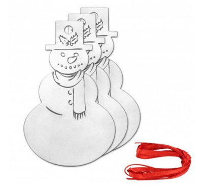 Impress Art Aluminum DIY Snowman Ornament Project Kit Metal Stamping Blank - SGSCK009