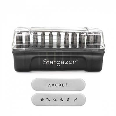 Impress Art 2mm Stargazer Font Metal Letter Uppercase Stamp Set - SGSCS12001