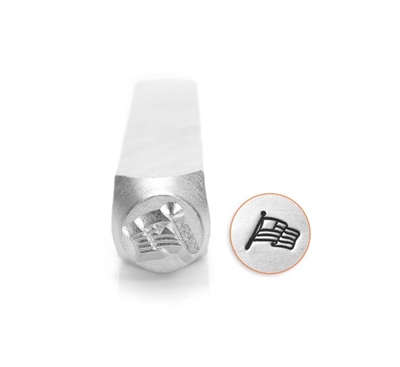 Impress Art Waving US Flag Metal Design Stamp - SGSCS150083