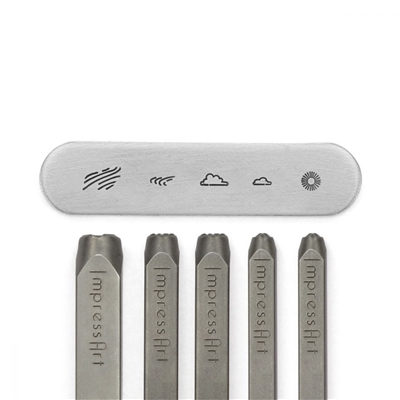 Impress Art Scene Building 1 Signature Stamp Pack Metal Design Stamp - SGSCS160025