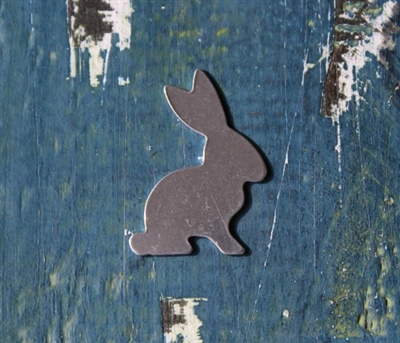 Aluminum 1.25" x 1" Bunny Metal Stamping Blank - 1 Blank - SGSOL-A004