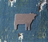 Aluminum 1.00" x .75" Cow Metal Stamping Blank - 1 Blank - SGSOL-A014