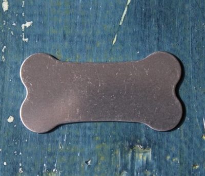 Aluminum 2" x 1" Bone Metal Stamping Blank - 1 Blank - SGSOL-A017