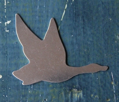 Aluminum 2" x 2.29" Flying Ducks Metal Stamping Blank - 1 Blank - SGSOL-A035