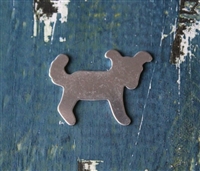Aluminum .89" x 1.20" Puppy Dog Metal Stamping Blank - 1 Blank - SGSOL-A037