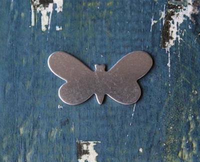 Aluminum 1.31" x .68" Butterfly Metal Stamping Blank - 1 Blank - SGSOL-A038