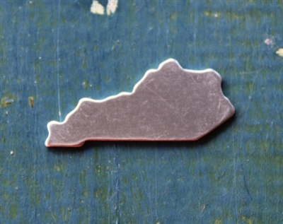 Aluminum .61" x 1.38" US State Kentucky Metal Stamping Blank - 1 Blank - SGSOL-KY