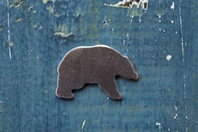 Aluminum 1 1/4" x 3/4" Mama Grizzly Bear 18 Gauge Metal Stamping Blank - 1 Blank - SGSOL-MM01