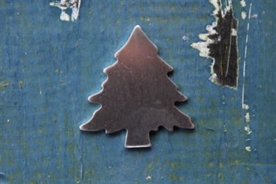 Aluminum 1 1/4" Pine Tree 18 Gauge Metal Stamping Blank - 1 Blank - SGSOL-MM03