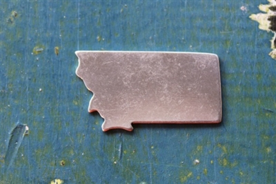 Aluminum 1 1/4" US State Montana Metal Stamping Blank - 1 Blank - SGSOL-MT