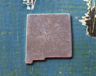 Aluminum 1.32" x 1.2" US State New Mexico Metal Stamping Blank - 1 Blank - SGSOL-NM