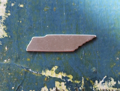 Aluminum 5/16" x 1 3/8" US State Tennessee Metal Stamping Blank - 1 Blank - SGSOL-TN