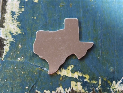 Aluminum 1.14" x 1.19" US State Texas Metal Stamping Blank - 1 Blank - SGSOL-TX