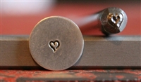 Mini Open Ended Heart Metal Design Stamp - SGU-20