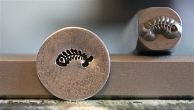 6mm Fish Skeleton Metal Design Stamp - SGUB-26