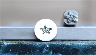 6mm Nautical Ocean Starfish Metal Design Stamp - SGUB-35