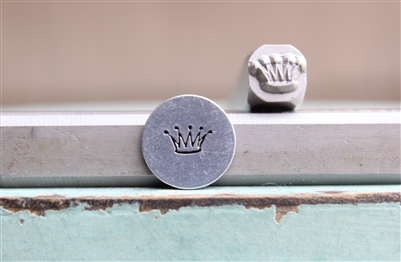 6mm Clown Jester Crown Metal Design Stamp - SGUB-44