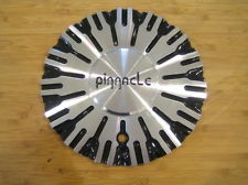 Pinnacle P50 Swag Black/Machine metal Center Cap Centercap 120S190-M 7 1/2"