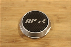 MSR Brushed Machined Silver CF Logo Snap In Center Cap Lockring 3213