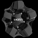 Boss 333 Black Wheel Center Cap