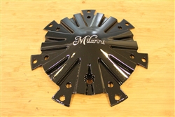 Milanni 368 Stalker Black Wheel RIm Center Cap 368-CAP LG0712-36